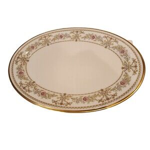 RARE! DISCONTINUED LENOX CHINA CASTLE GARDEN PATTERN 16 3/8" OVAL PLATTER NEW